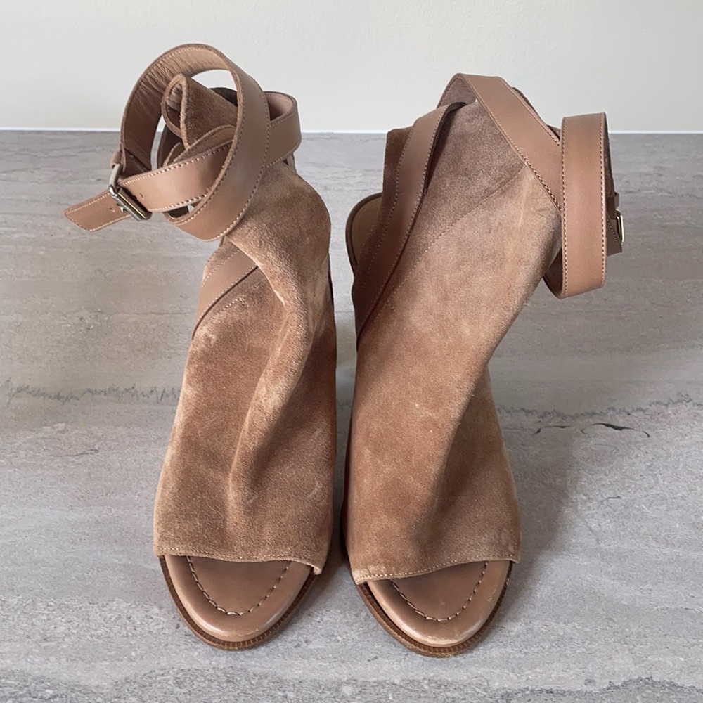Vince Suede Peep Toe Heels - Rare!